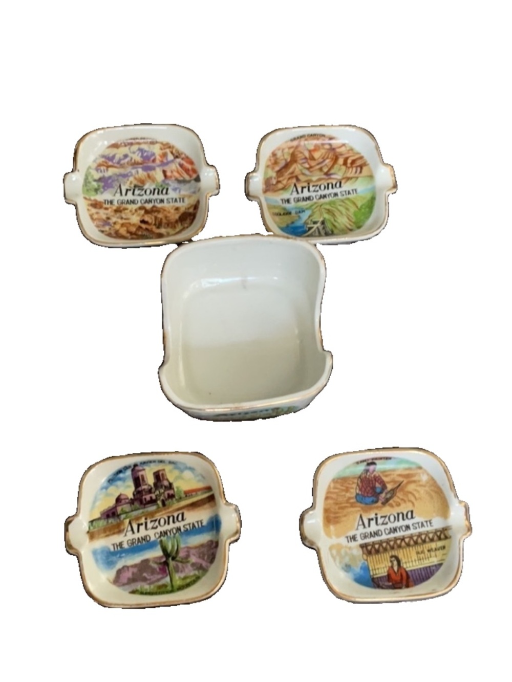 Individual Arizona Nesting Ashtray Set
